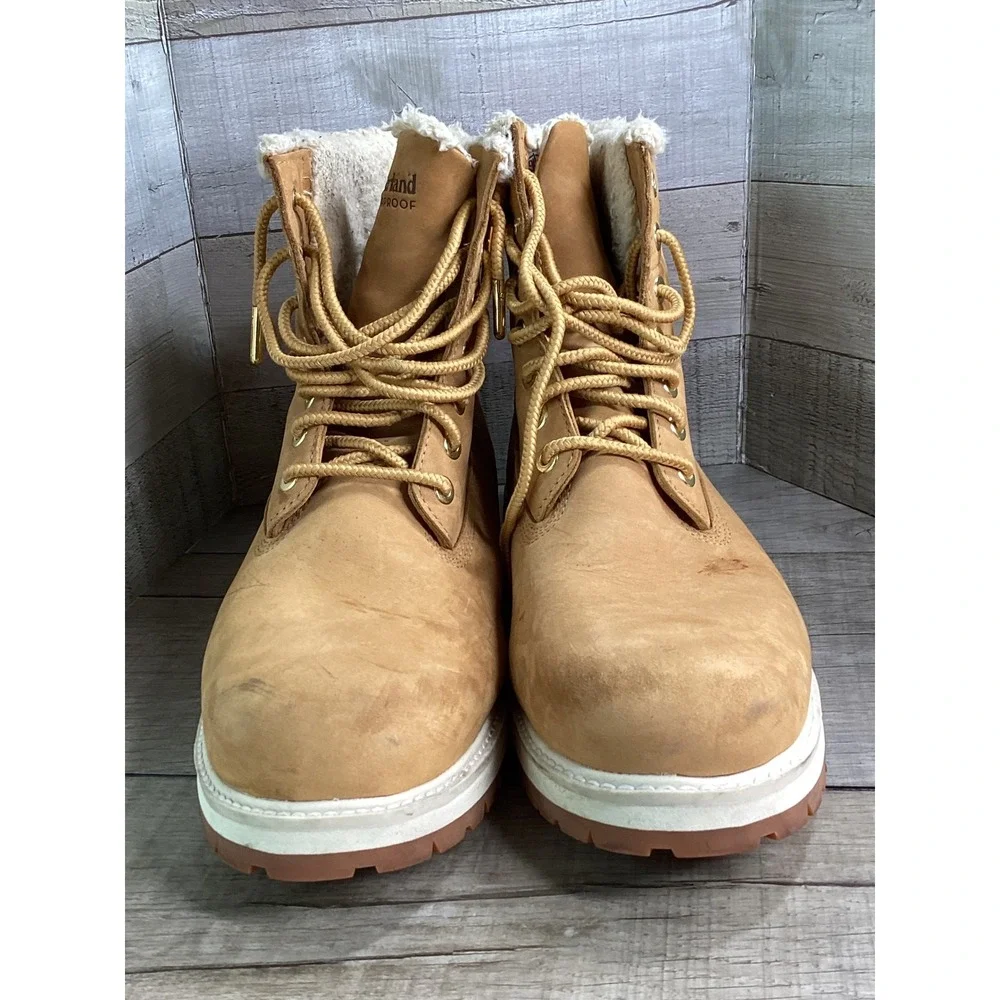 Timberland Mens Wheat Waterproof Fleece Lined Boots A2M4T Size 9.5M